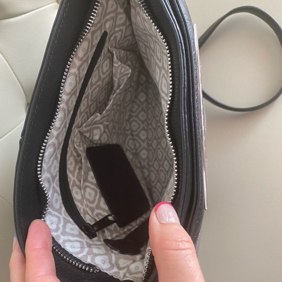 Brighton Limited Edition Black Leather Embroidered Organizer Crossbody - Picture 2 of 4